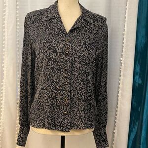 Escada 100% silk blouse, size 36(S)